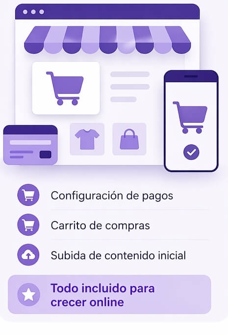 Ejemplo del plan Tienda online de diseño web