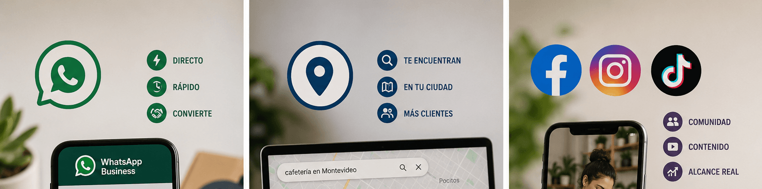 emprendedor uruguayo consiguiendo clientes por internet desde su computadora
