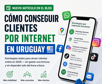 Cómo conseguir clientes por internet en Uruguay