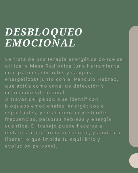 Espacio de terapias Camino de Luz desbloqueo emocional