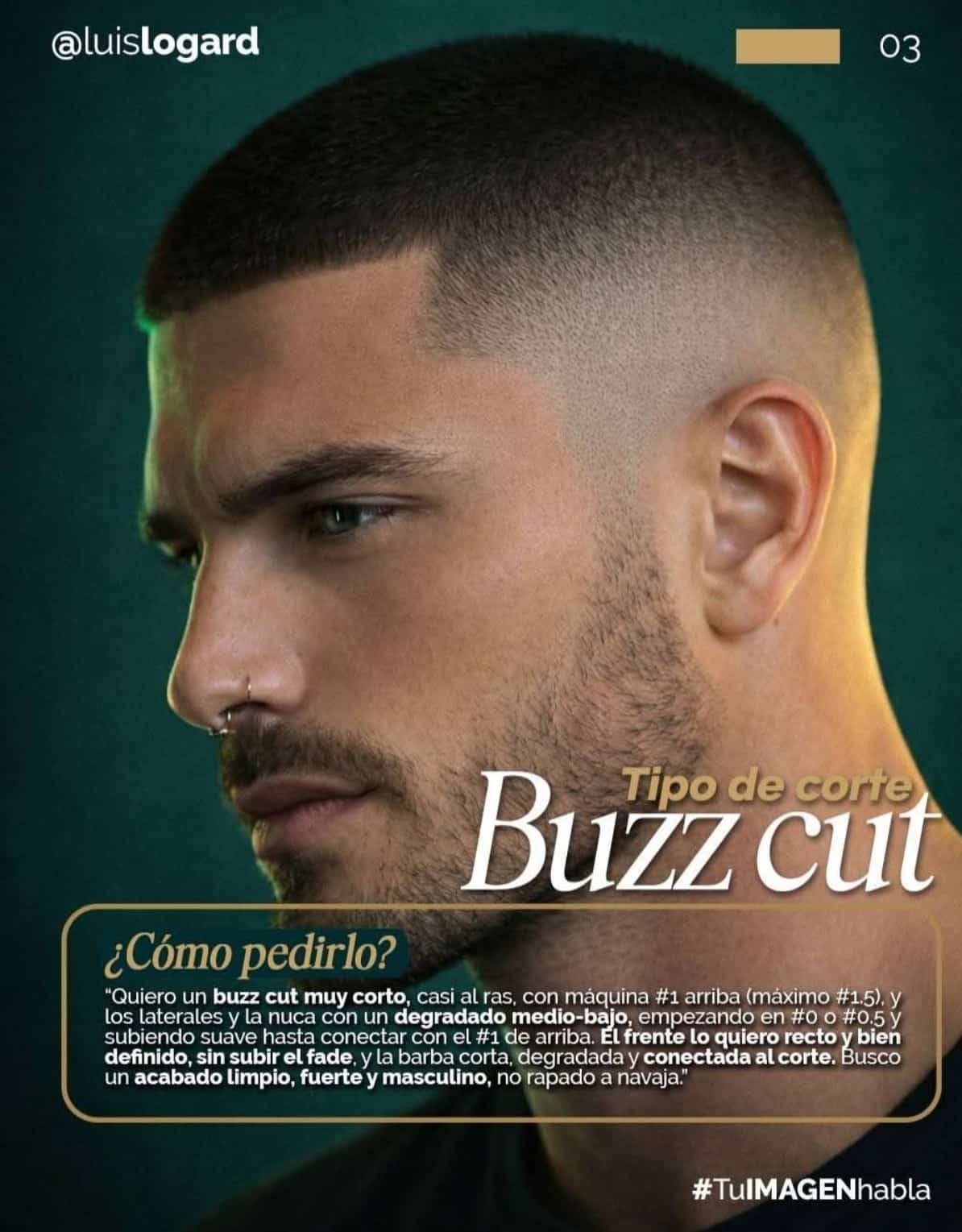 Buzz cut clásico en Mercedes Uruguay