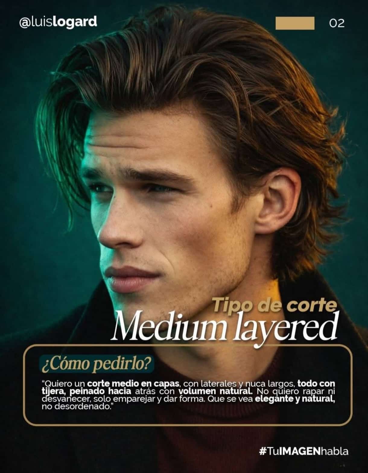 Medium layered, corte en capas en Mercedes